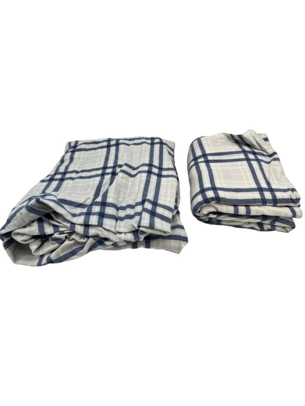 Members Mark Navy Blue 100% Cotton Luxury Queen Fitted & Flat Sheet Set